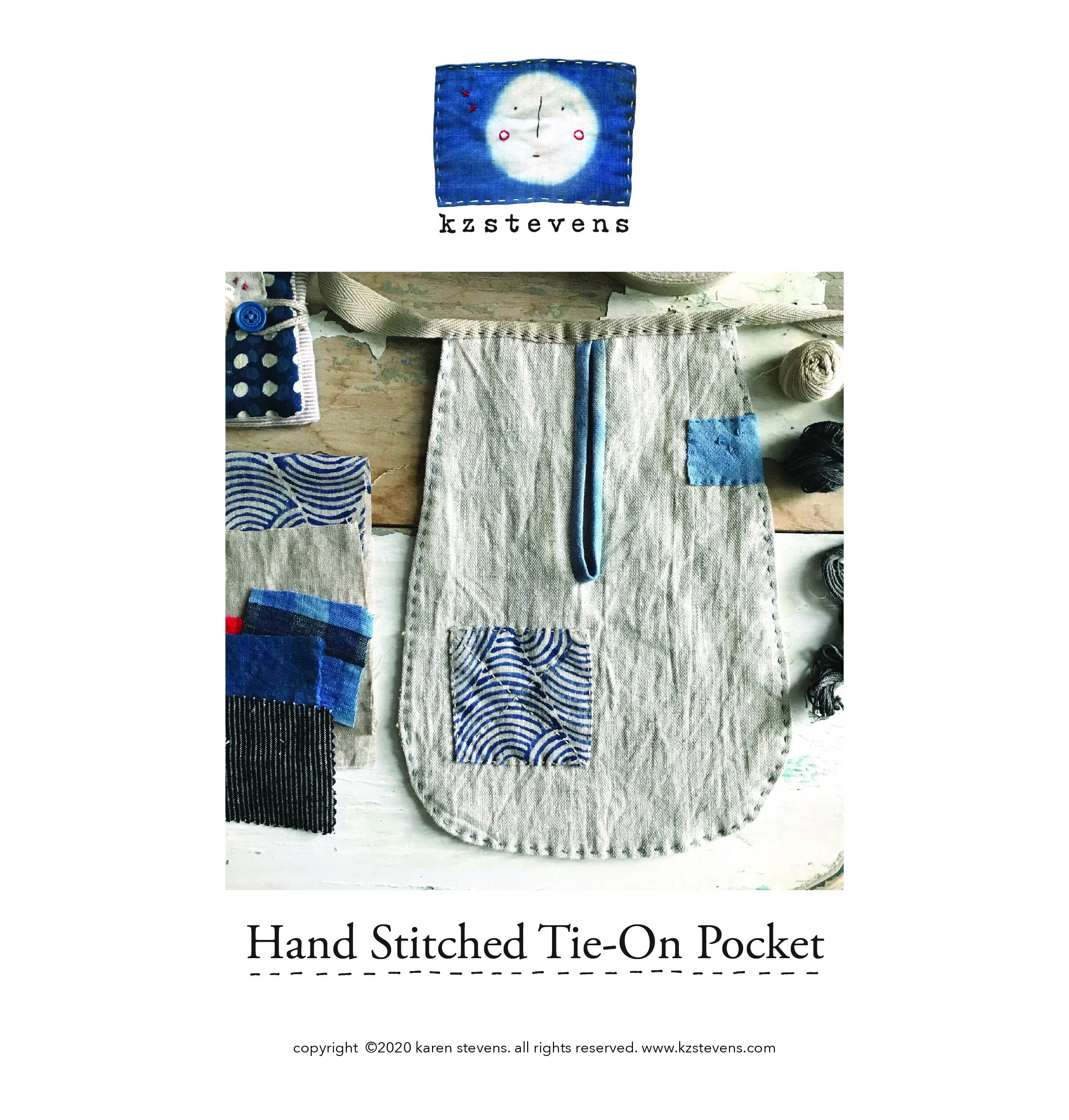 PDF Hand Sewing Pattern - Tie-On Pocket — kzstevens